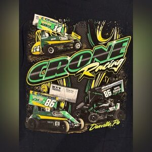 Crone Racing Micro Sprint Dirt Track Race Car Central PA Tshirt